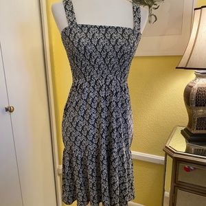 NWT Loft Olive Green and White Sundress in Size XS